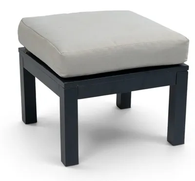 Produktbild von Hocker Bezano | Matt Black / Off White | Aluminium