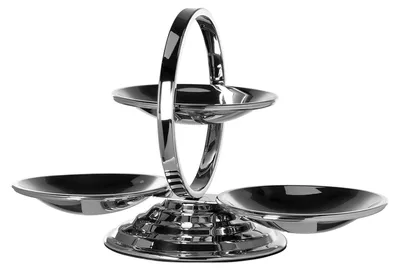 Produktbild von FINK Etagere SERVO 3-stöckig - Servierständer aus Edelstahl, herausnehmbare Schälchen, silberfarben, H 31 cm, Buffet