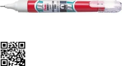 Zdjęcie produktu dla Pentel Korektor w Piórze 7 ml - Perfekcyjne Wykończenie Każdego Dokumentu! Idealny do szybkich poprawek i precyzyjnego korygowania błędów. Zainwestuj w jakość!