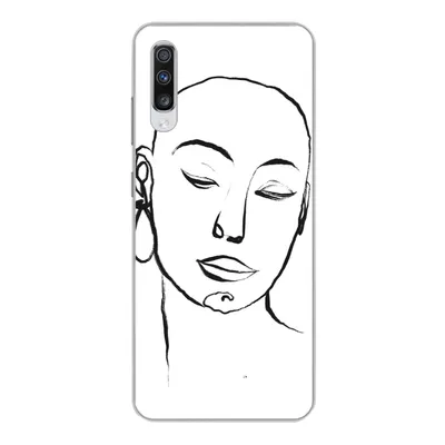 Produktbild von MuchoWow® Handyhülle Schutzhülle Hülle für Samsung Galaxy A70 Frau - Gesicht - Porträt Silikon Softcase Handy Hülle - Schutzhaube