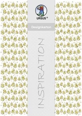 Produktbild von Designkarton gold 200g/qm A4 VE=5 Blatt Motiv 7