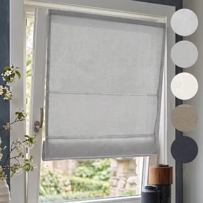 Produktbild von Rollo Raffrollo Ivora Premium 50x130cm Grau Blickdicht VICTORIA M