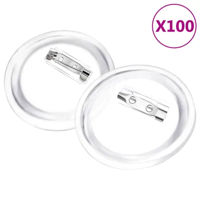 Obrázek produktu pro vidaXL Sada knoflíků s kolíčkem 100 ks. Akryl 58 mm