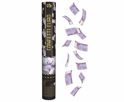 Zdjęcie produktu dla Konfetti armatnie banknoty Euro 40 cm