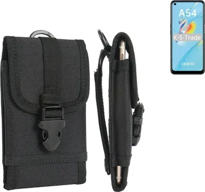 Produktbild von K-S-Trade Holster Handy Hülle kompatibel mit Oppo A54 Holster Handytasche Gürtel Tasche Schutz Hülle Robust Outdoor schwarz