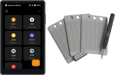 Immagine prodotto di Keystone 3 Pro + Keystone Tablet Punch - Pacchetto vantaggi - Portafoglio hardware crittografico + Protezione frase seed