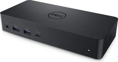 Produktbild von Dell D6000 - Kabelgebunden - USB 3.2 Gen 1 (3.1 Gen 1) Type-C - 10,100,1000 Mbit/s - Schwarz - 3840 x 2160 Pixel - Kensington