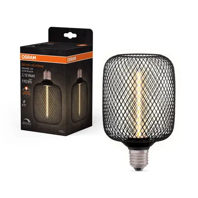 Immagine prodotto di OSRAM LED luce di design DECOR STRAW LAMPADA A FILAMENTO IN INCASSO METALLICO 3,5W 818 E27 Dimmerabile Bianco caldo 4058075840263