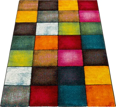 Immagine prodotto di Tappeto soggiorno camera bambini pelo corto motivo geometrico moderno effetto 3D dimensioni 160x230 cm
