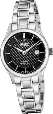 Produktbild von Festina Damenuhr Swiss Made Armbanduhr Edelstahl silber D2UF20068/6