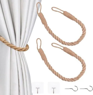 Produktbild von Famanu Vorhangbinder aus Jute - 2 Stück