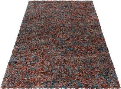 Produktbild von Teppich Wohnzimmer Hochflor Terrakotta 200x290 Rechteck Meliertes Design aus Polypropylen