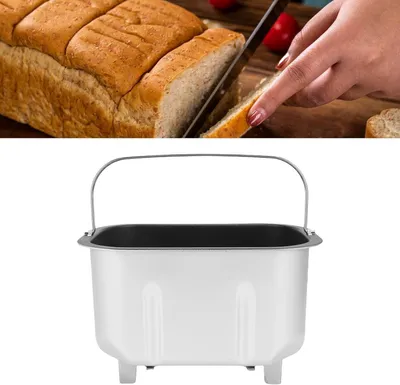 Produktbild von Brotbackautomat, Doppel-Misch-Backeimer mit Rührpaddeln Antihaftbeschichtet Kompatibel mit Verschiedenen Arten von Brotbackautomaten für Den Heimgebrauch für Privatküchen