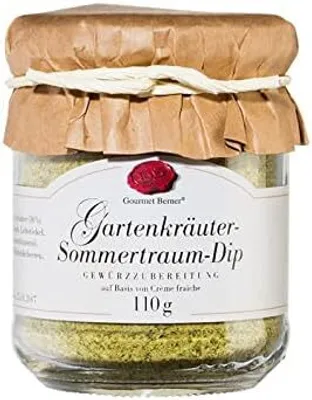 Produktbild von Gourmet Berner Gartenkräuter Dip im 110g Glas FGSD01/Abverkauf nur solange Vorrat reicht