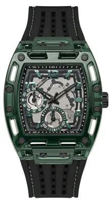 Produktbild von Guess Herren Armbanduhr Multifunktion Phoneix schwarz, grün 43 mm GW0499G7