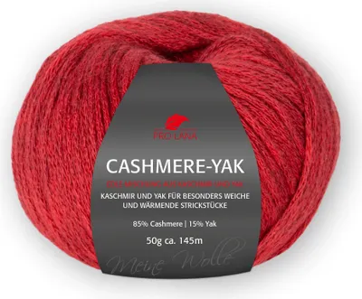 Produktbild von Pro Lana 50g Cashmere-Yak 0030 weinrot