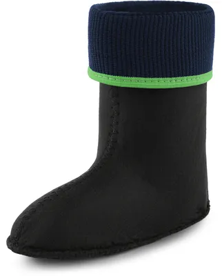 Produktbild von Ladeheid Kinder Mädchen Jungen Wärmende Stiefelsocken für Gummistiefel Innenschuh KL058 (Grün, 32 EU)