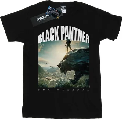 Produktbild von Marvel - "For Wakanda" T-Shirt für Herren BI15840 (5XL) (Schwarz)