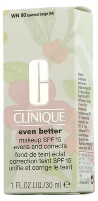 Zdjęcie produktu dla Clinique Even Better Makeup SPF 15 Evens and Corrects WN 80 Tawnied Beige (30 ml)