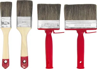 Produktbild von Lasurpinsel Set 4tlg Zaun Streichen Garten Malerpinsel Lackierpinsel Flachpinsel