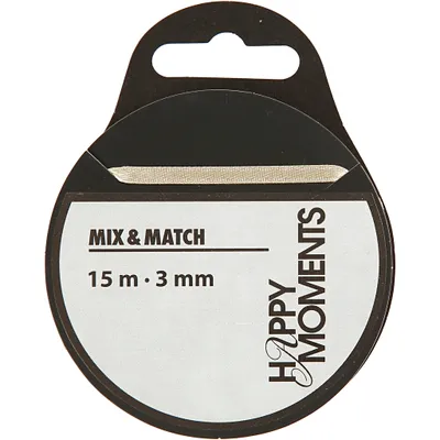 Produktbild von Creativ Company Satin Ribbon Off-White, 15m