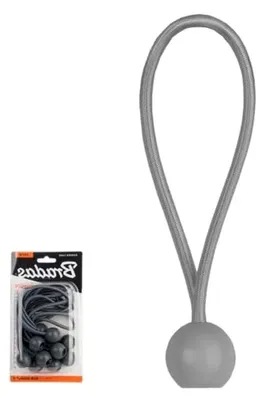 Produktbild von Gummispannseil Set mit Kugel, 10 Stück, 10x15cm, weiß