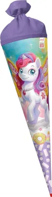 Produktbild von Roth Schultüte 70cm rund Feen-Pferd Flora Glitter