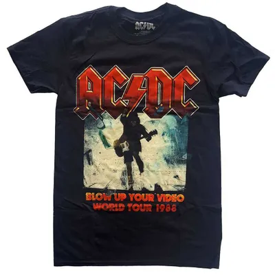 Zdjęcie produktu dla AC/DC Blow Up Your Video / World Tour 1988 Black L Koszulka