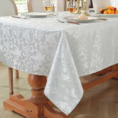 Produktbild von Famanu Tischdecke wasserdicht, rechteckig, Damast - Polyester