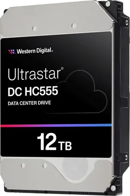 Produktbild von WD Ultrastar DC HC555 - Festplatte - Rechenzentrum - 12 TB - intern - 3.5" (8.9 cm)