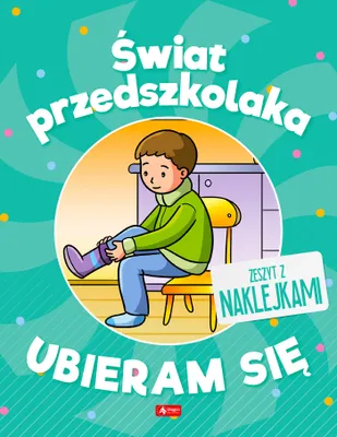 Obrázek produktu pro Świat przedszkolaka Ubieram się książeczka edukacyjna z naklejkami