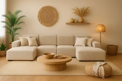 Produktbild von Kaiser Möbel Ecksofa Cursal U-Form, Stoff Poso, Beige