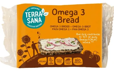 Obrázok produktu pre OMEGA-3 CHLIEB,PRÁŽKY, 300 g - TERRASANA