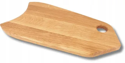 Produktbild von Holz Schneidebrett Servierbrett Eiche Fischform Woodcarver