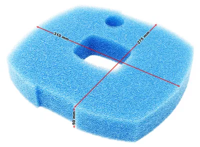 Produktbild von SunSun Ersatzteil für CUF-2800-5800 Teichpumpe – Filterschwamm – blau – grob 50 mm – für Springbrunnenpumpe, Teichfilter Zubehör