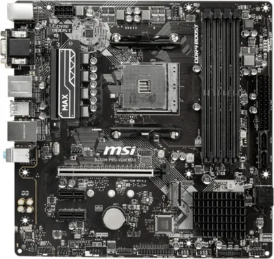 Obrázek produktu pro MSI B450M PRO-VDH MAX - Základní deska - micro ATX - Socket AM4 - AMD B450 Chipsatz - USB 3.2 Gen 1 - Gigabit LAN - Integrovaná grafika (CPU erforderlich)