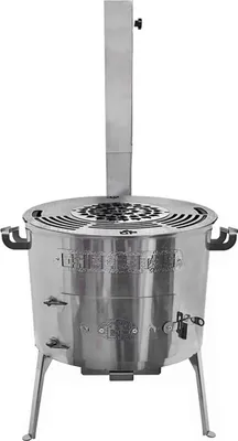 Produktbild von Utschak Set Timur Edelstahl 2 mm für Kazan 10-16L mit Grillplatte und Grillrost
