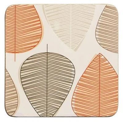 Immagine prodotto di Sottobicchieri Kurk, set da 4, verde, arancione, 10x10x2