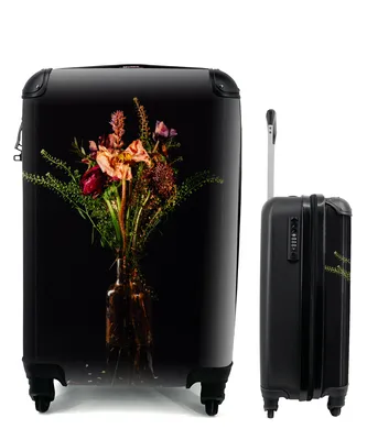 Produktbild von MuchoWow® Koffer Handgepäck Trolley Rollkoffer Kleine Reisekoffer mit 4 Rollen - Stilleben - Blumen - Vase - Cabin Size < 55x40x23 cm & 55x40x20 cm - Fotokoffer - Kabinenkoffer - Boardgepäck - Reise-Box - Reisekoffer - Reisegepäck - Koffer mit Bild - Trolley für Kinder