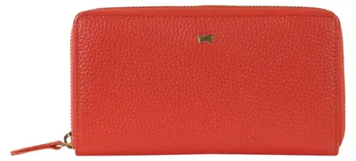 Produktbild von Portemonnaie ASTI Reißverschluss-Geldbörse 18 Kartenfächer rot Damen - Leder
