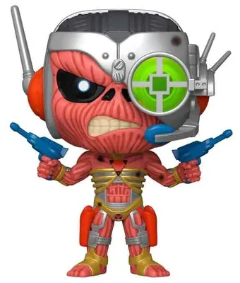 Produktbild von Iron Maiden Cyborg Eddie Pop Figur - Sammler-Vinylspielzeug