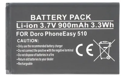 Produktbild von Akku passend für den Doro PhoneEasy 510 Akku DBC-800A, DBC-800B, DBR-800A