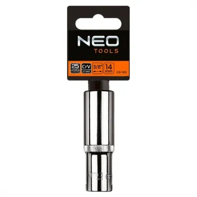 Obrázok produktu pre NEO TOOLS Šesťhranná nástrčka 3/8" dlhá, 17 mm