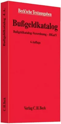 Produktbild von Bußgeldkatalog