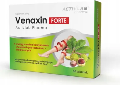 Zdjęcie produktu dla Venaxin FORTE - Wspomaga zdrowe krążenie żylne Activlab Pharma