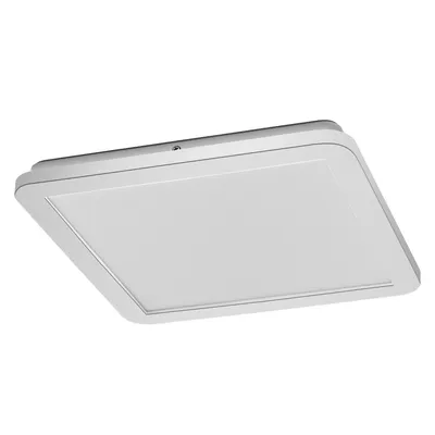 Zdjęcie produktu dla LEDVANCE ORBIS Disc lampa ścienna/sufitowa z LED, chrom, 22W, 1800lm, 3000/4000K, regulowana za pomocą przełącznika ściennego z Click CCT, 30x30cm, stopień ochrony IP44 do łazienek, śruby montażowe i kołki w zestawie