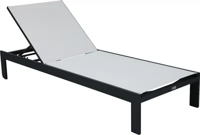 Image de Axi Elio Bain De Soleil En Anthracite / Crème | Transat Jardin Avec Structure En Aluminium Réglable En 5 Positions | Chaise Longue Pour L'Extérieur /