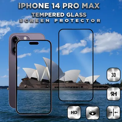 Obrázok produktu pre 1-balenie iPhone 14 Pro Max Ochranné sklo na displej - Tvrdené sklo 9H - Super kvalita 3D