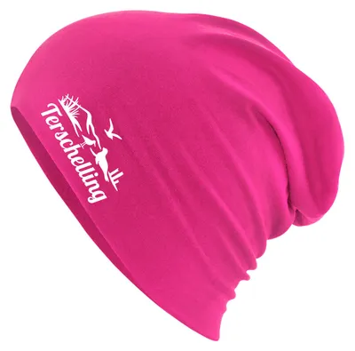 Produktbild von Huuraa Beanie Terschelling Niederlande Fuchsia One Size Baumwolle und Elasthan Mütze Geschenkidee