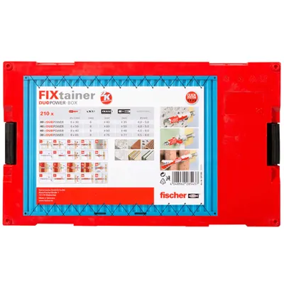 Obrázek produktu pro Sada svíček Fischer FIXtainer DUOPOWER krátká/dlouhá 210 ks.